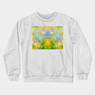 Abstract color triangle geometrical background Crewneck Sweatshirt